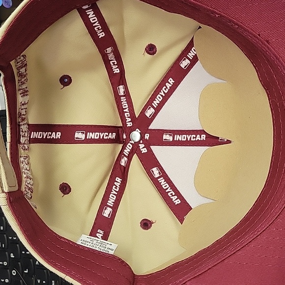 Indy 500 Gainbridge Beige & Maroon Top Stitch Cap - Picture 6 of 6